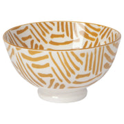 Now Designs - Bowl 4inch Home & Kitchen Ochre Lines
