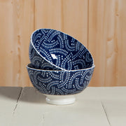 Now Designs - Bowl 4inch Indigo Geo Home & Kitchen