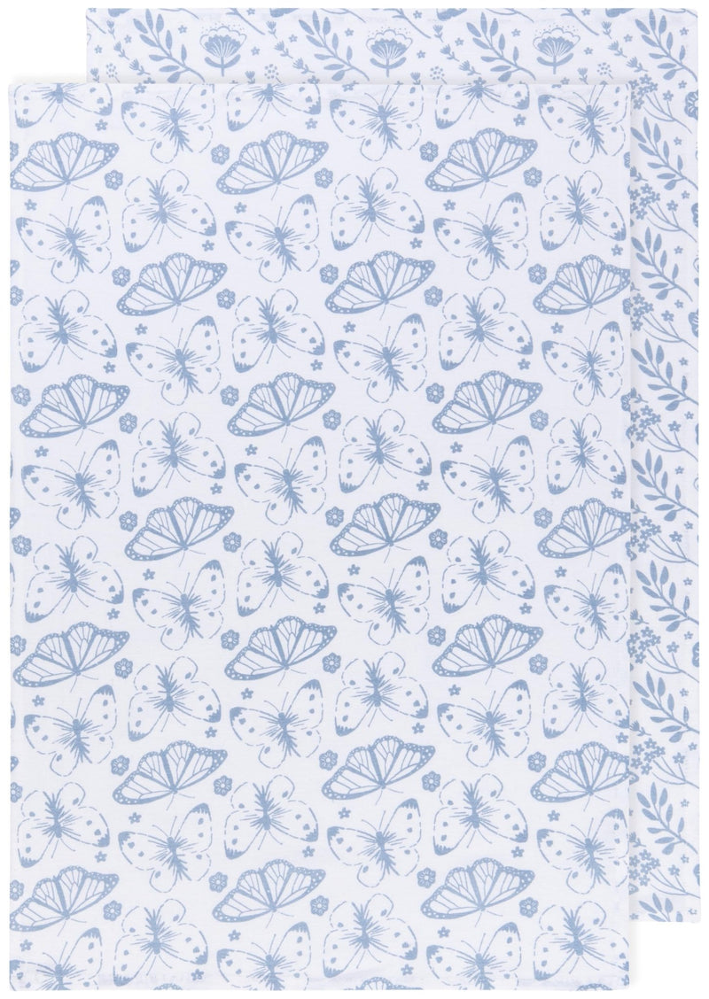 Now Designs - Floursack Dishtowels Set of 2 Home & Kitchen Slate Blue