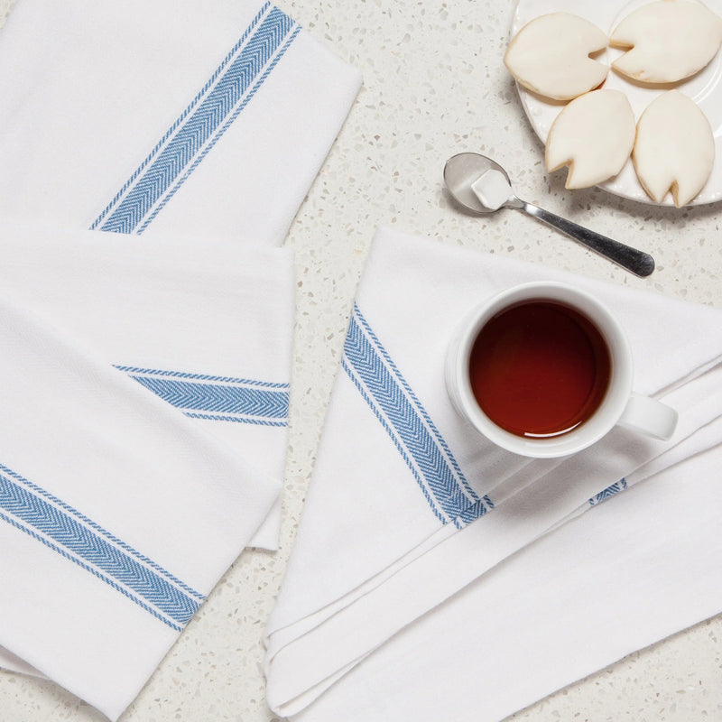 Now Designs - Brooklyn Stripe Delft Blue Dishtowels Set of 4