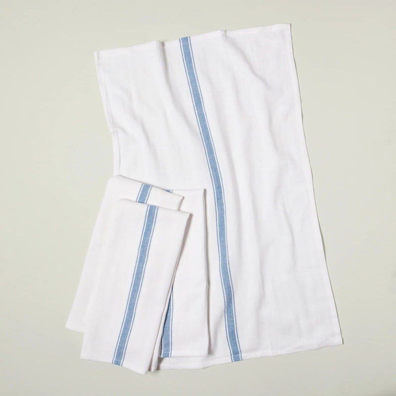 Now Designs - Brooklyn Stripe Delft Blue Dishtowels Set of 4