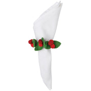 Now Designs - Merry Berry Christmas Felt Napkin Ring - lifestyle