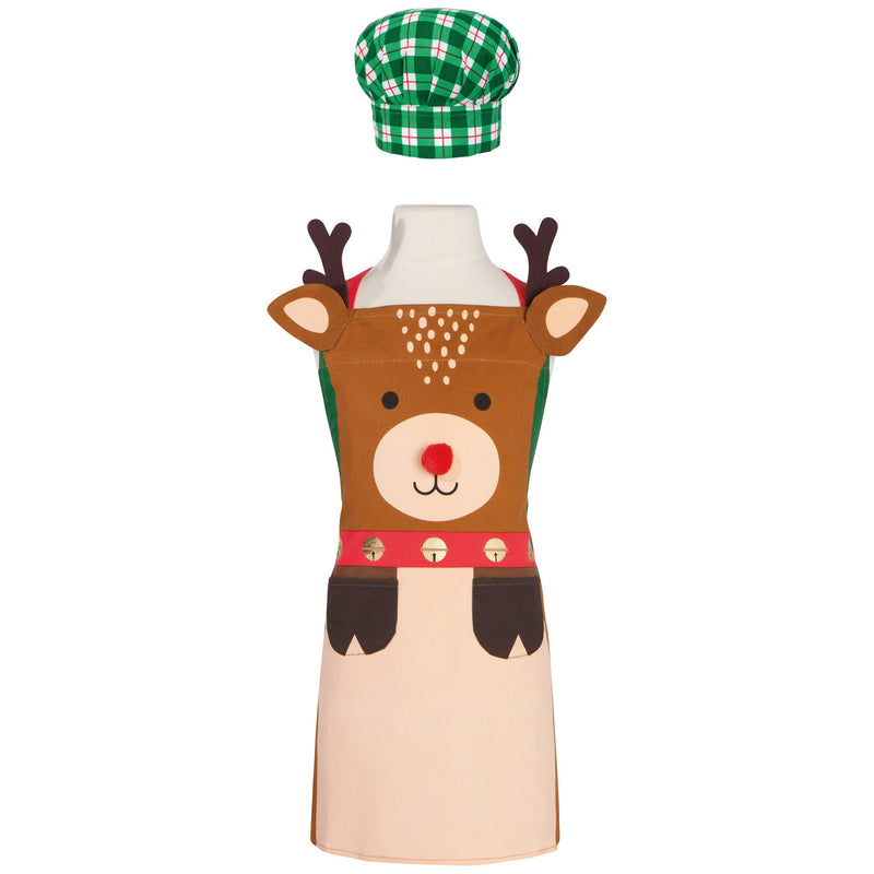 Jubilee - Rudolph Kid's Christmas Apron & Hat Set