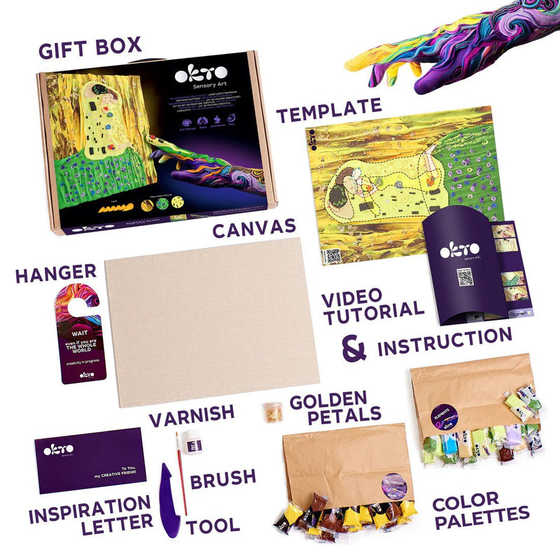 OKTO - DIY 3D CREATIVE PAINTING SET - THE KISS Games & Toys