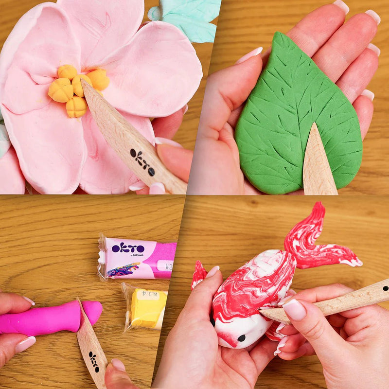 OKTO - Wooden Clay Modeling Tool