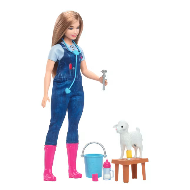 Barbie - Poupée Vétérinaire de la Ferme 65e Anniversaire - HRG42