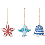 Peace and Harmony Cotton Mache Christmas Tree Ornament — possible assortment styles; one random ornament included