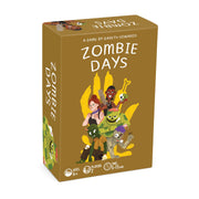 Zombie Days card game box on a white background