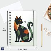 Pierre Belvédère - Annual Agenda 2026 - Large Weekly- Geometric Cat