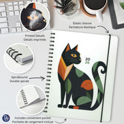 Pierre Belvédère - Annual Agenda 2026 - Large Weekly- Geometric Cat