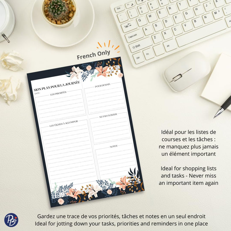 Pierre Belvédère - Planning Notepad - Flowers