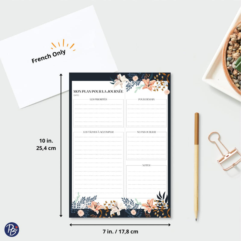 Pierre Belvédère - Planning Notepad - Flowers