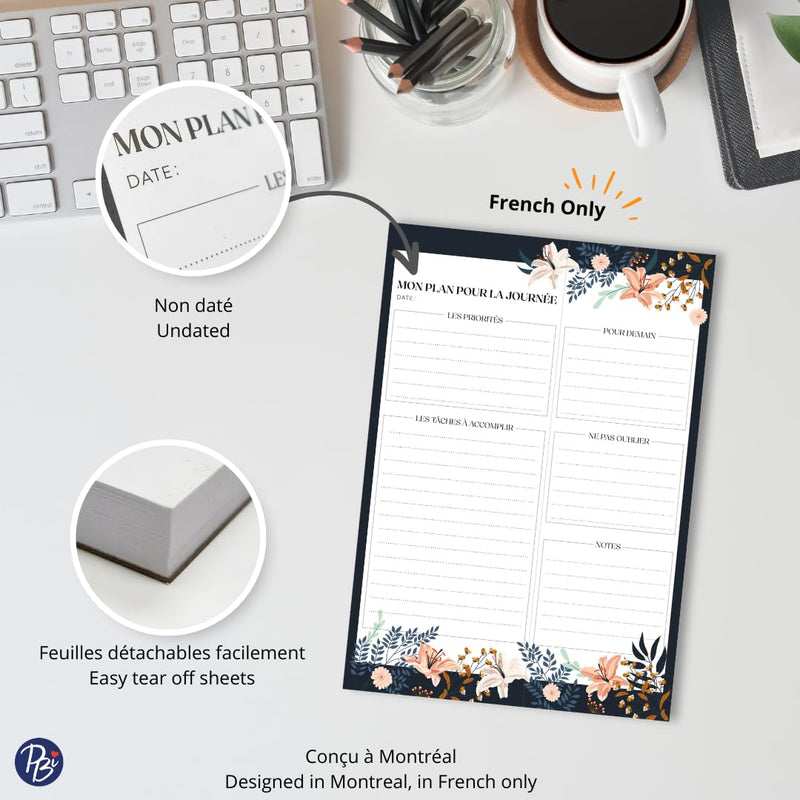 Pierre Belvédère - Planning Notepad - Flowers