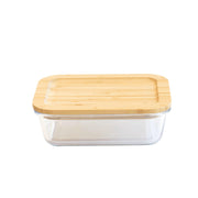 Pebbly - Rect Container W/Bamboo Lid Home & Kitchen 1500ml/50oz