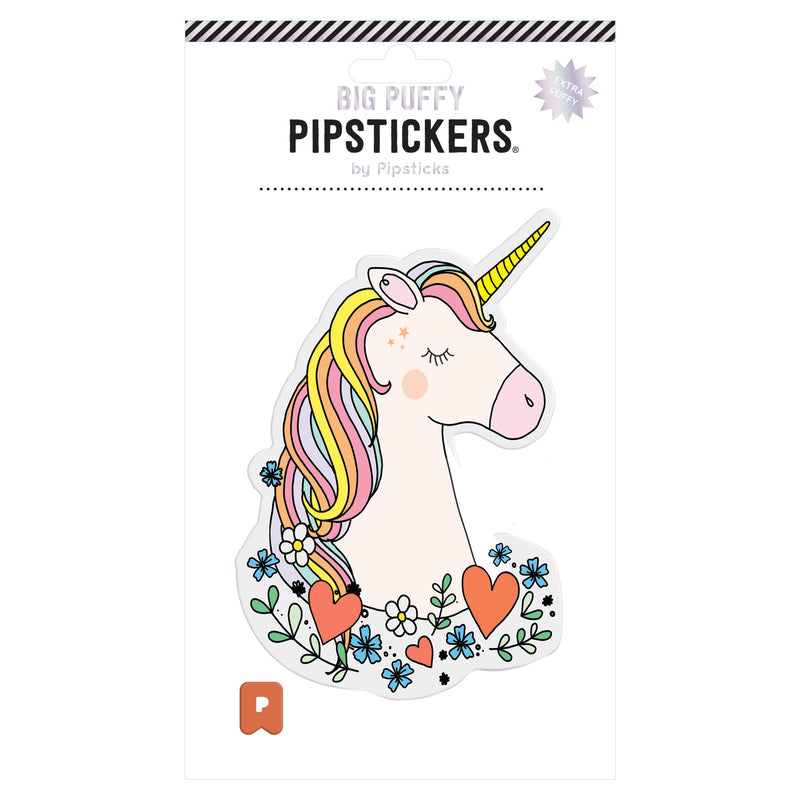 Pipsticks - Big Puffy Unicorn Sticker