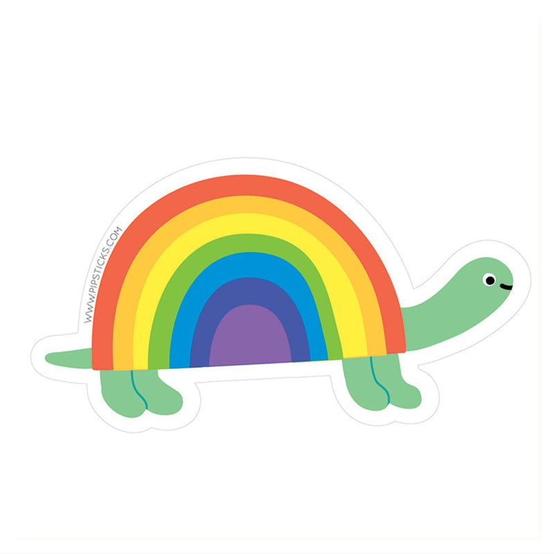 Pipsticks - Rainbow Turtle Vinyl Sticker