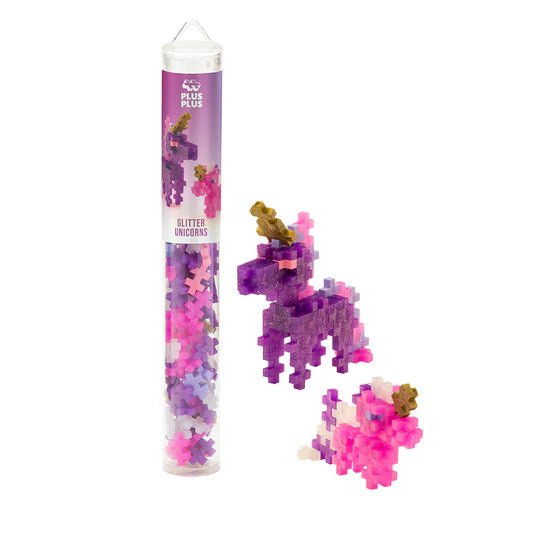 Plus - Plus - TUBE - GLITTER UNICORNS - 100pcs Toys & Games