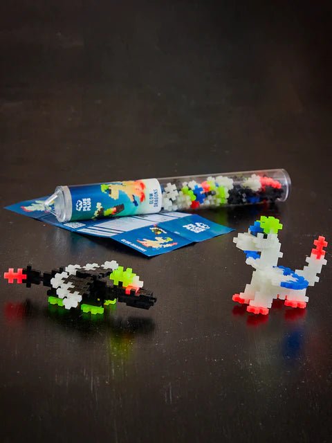 Plus - Plus - TUBE - GLOW DRAGONS - 100pcs Toys & Games