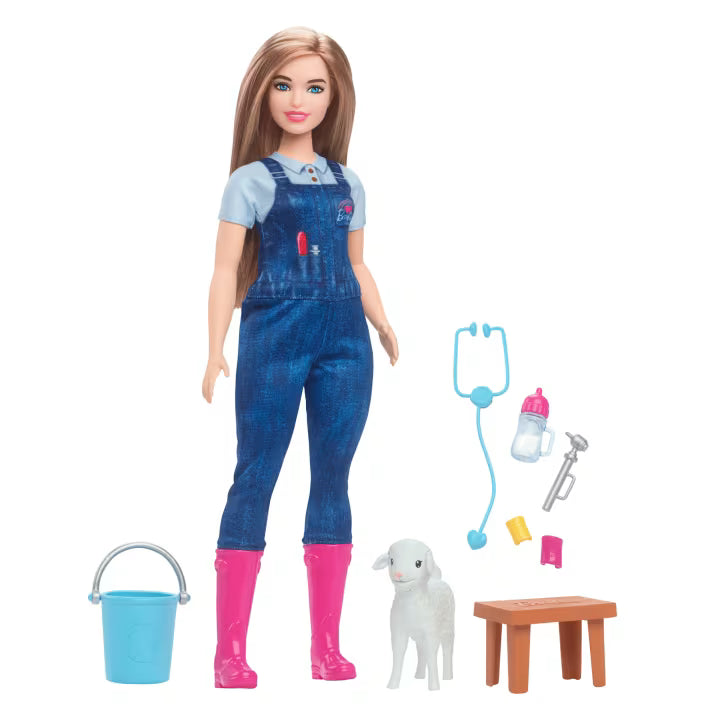 Barbie - Poupée Vétérinaire de la Ferme 65e Anniversaire - HRG42