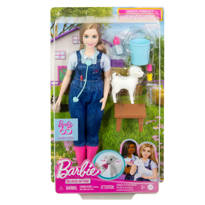 Barbie - Poupée Vétérinaire de la Ferme 65e Anniversaire - HRG42