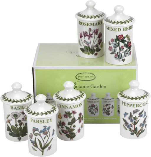 Portmeirion - Botanic Garden - Spice Jars (Set of 6) 4.5 in Home & Kitchen