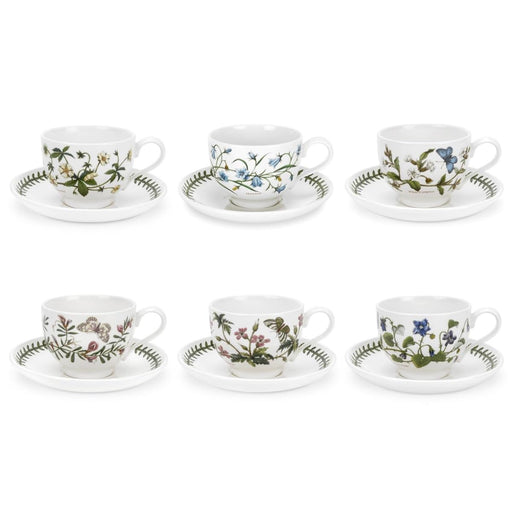 Portmeirion - Botanic Garden - Teacup & Saucer (T) 7 oz | 7 oz Home & Kitchen
