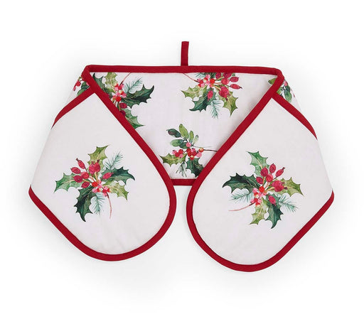 Portmeirion Botanic Garden Christmas Holly Double Oven Glove