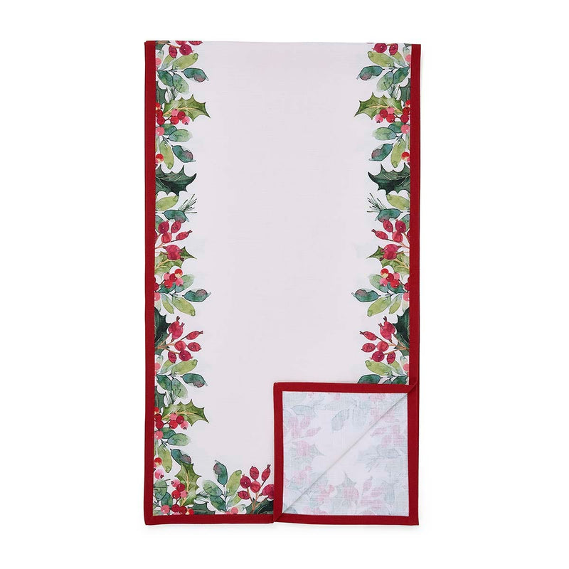 Portmeirion Botanic Garden Christmas Holly Table Runner