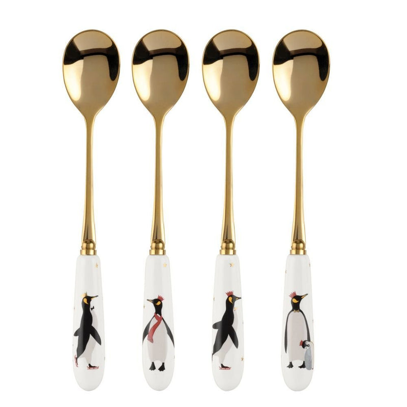Portmeirion - Penguin Christmas Teaspoon 6 in (Set of 4) Home & Kitchen