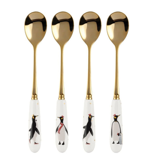 Portmeirion - Penguin Christmas Teaspoon 6 in (Set of 4) Home & Kitchen