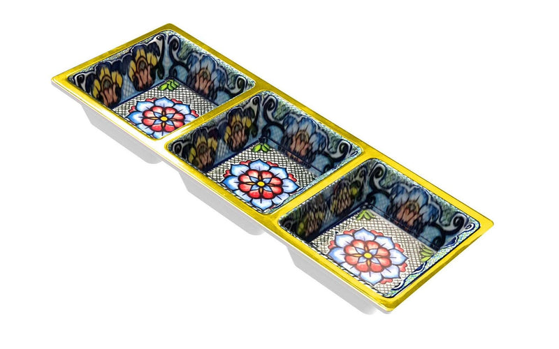 Prepara - Taco 3 - Section Tray Home & Kitchen Yellow