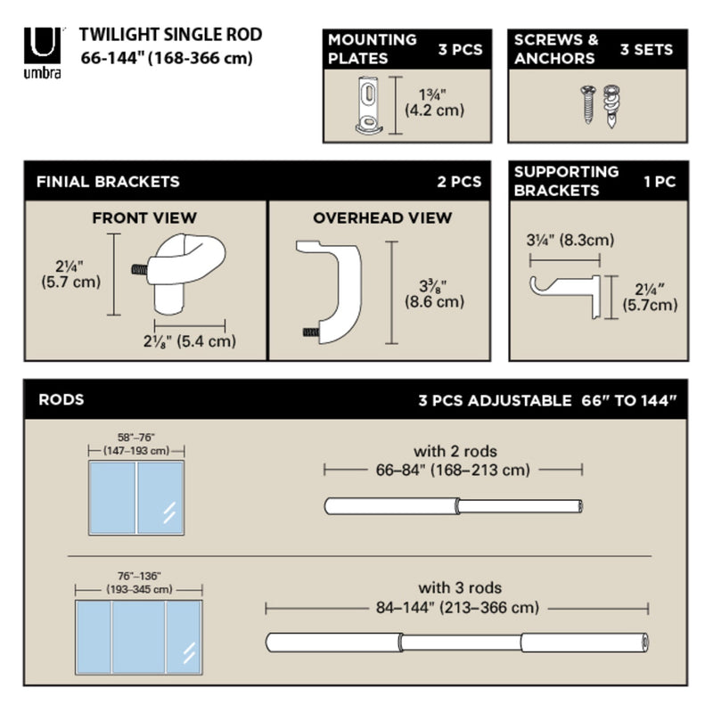 Twilight Blackout Curtain Rod - image 8