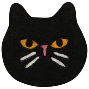 Jubilee - Black Cat Felt Coasters Set of 4