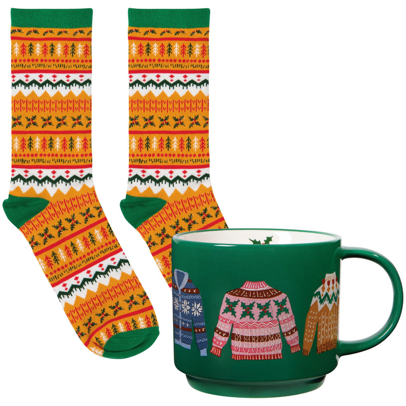Jubilee - Merry Knitmas Mug and Socks Set