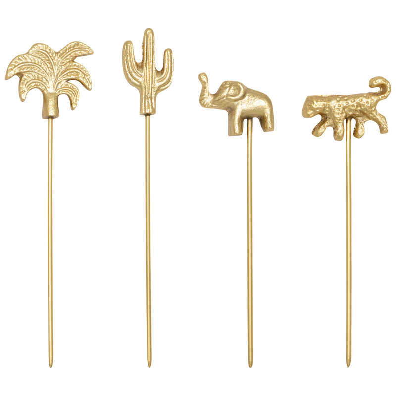 Heirloom - Oasis Gold Cheese Pick Set