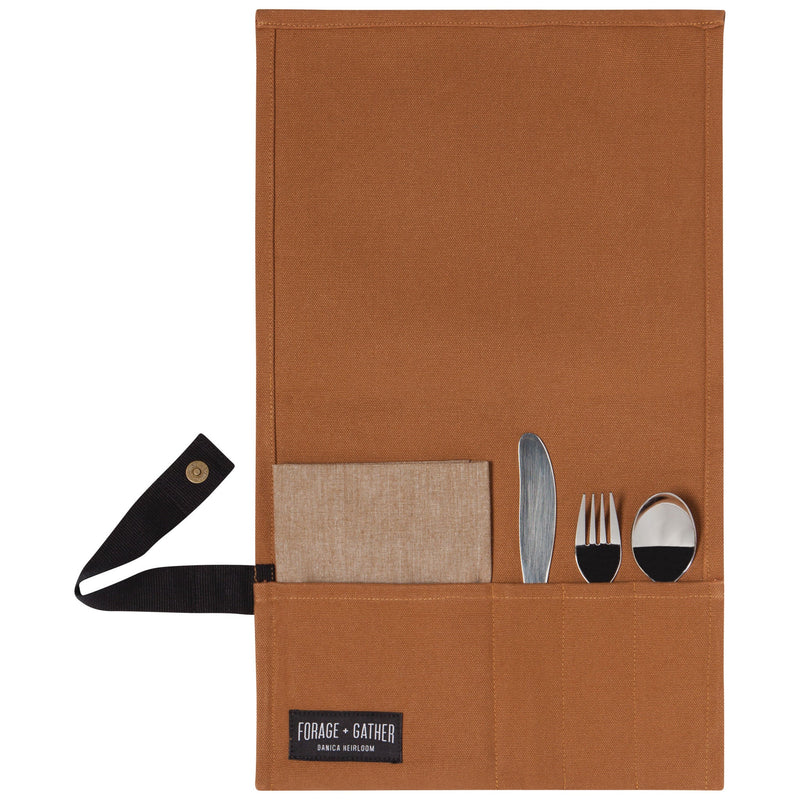 Heirloom - Brown Forage and Gather On the Go Cutlery Set of 5