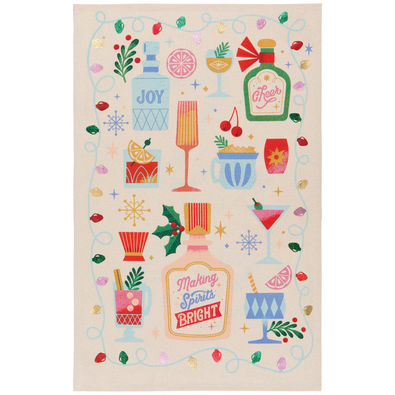 Jubilee - Spirits Bright Christmas Dishtowel