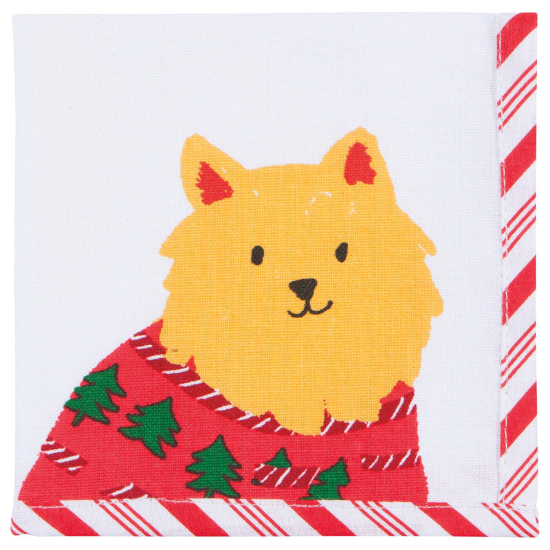 Jubilee - Holiday Hounds Christmas Cocktail Napkins Set of 4