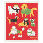 Danica - Yule Dogs Swedish Dishcloth