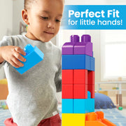 MEGA BLOKS Big Building Bag 80-Piece Set | Classic (DCH63) — child stacking blocks