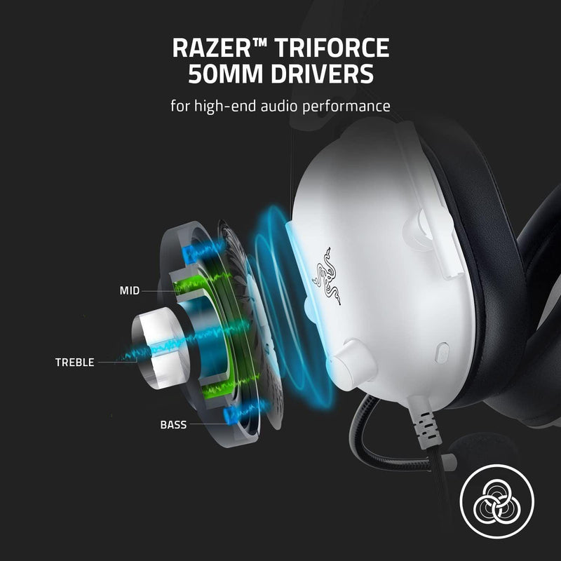 Razer - Gaming Headset BlackShark V2 X Electronics White