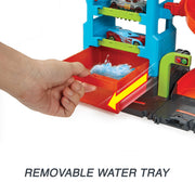 Hot Wheels - City Mega Tower Car Wash Playset - Product detail or play view 4