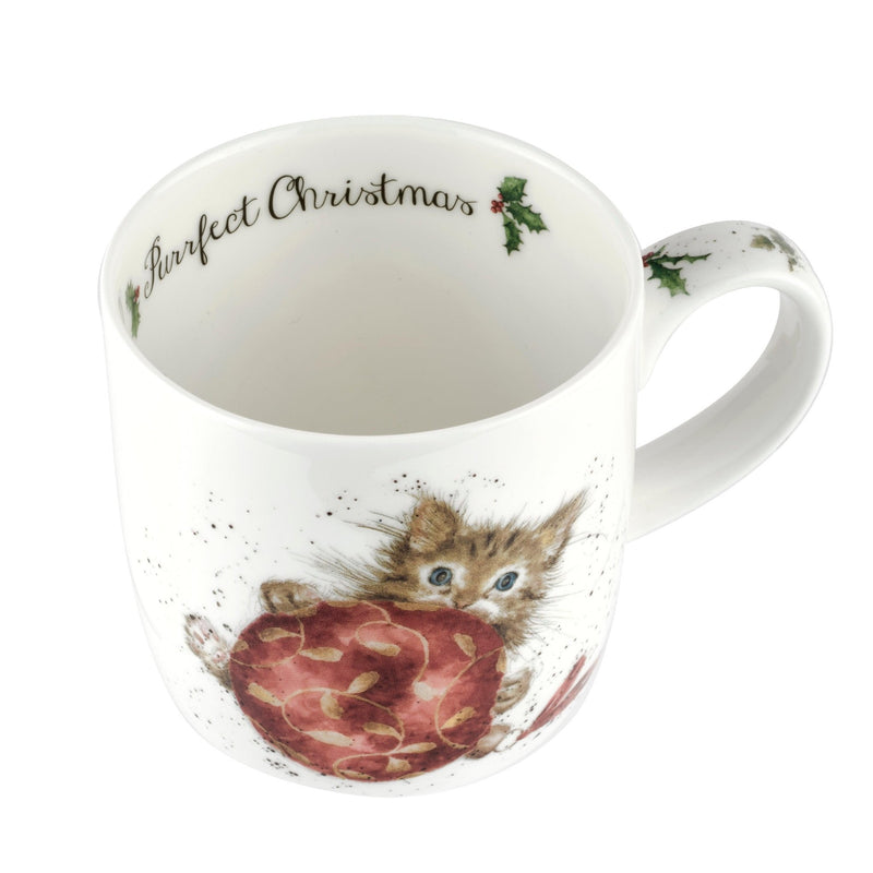 Royal Worcester - Wrendale DESIGNS 11 oz Ceramic Mug Home & Kitchen Purrfect Christmas