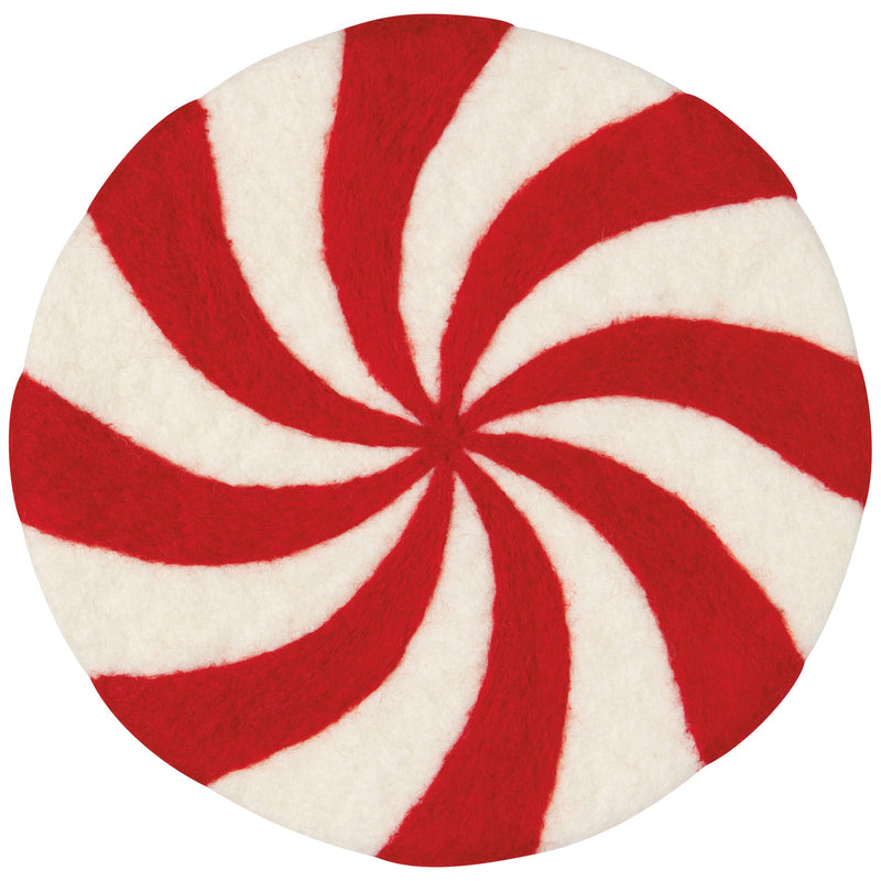Jubilee - Merry Mints Christmas Felt Wool Trivet
