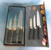 Taylor's Eye Witness - Knife Satin Gold (Paring-Utility-Chef) (Set of 3) - Limolin 