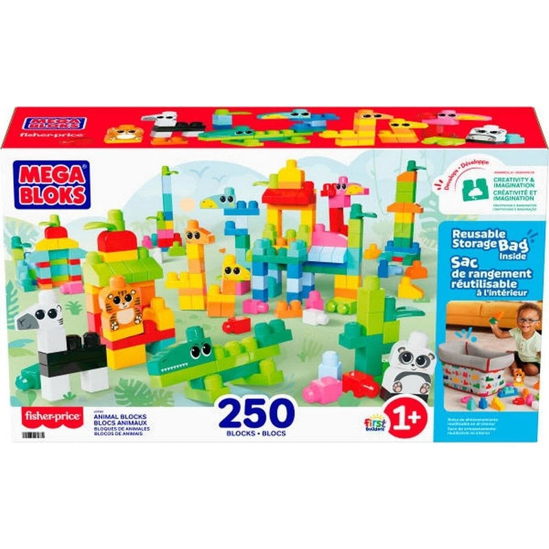 MEGA BLOKS - Ensemble de 250 blocs d'animaux