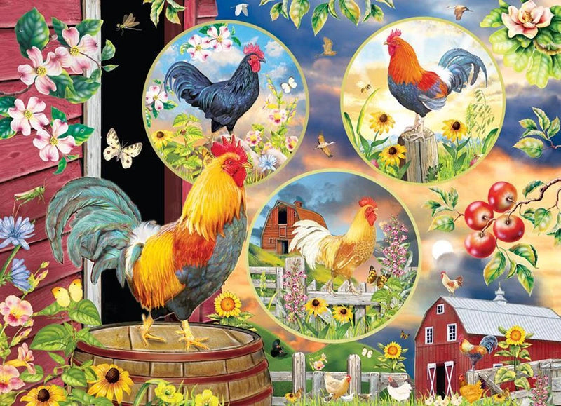 Cobble Hill - 500 Piece Puzzle - Rooster Magic