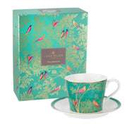 Sara Miller - Chelsea - Teacup & Saucer | 7 oz / 207 mL Home & Kitchen Dark Gray