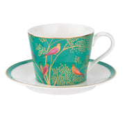 Sara Miller - Chelsea - Teacup & Saucer | 7 oz / 207 mL Home & Kitchen Green