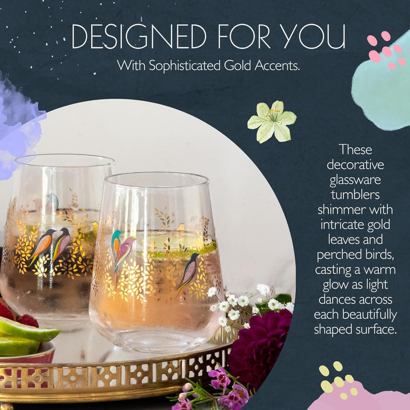 Sara Miller - Chelsea - Tumblers (Set of 2) | 14 oz / 414 mL Home & Kitchen